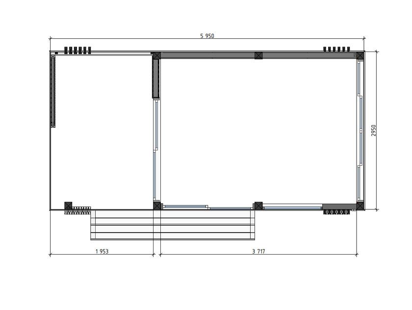 Закрытая беседка Новый Стиль