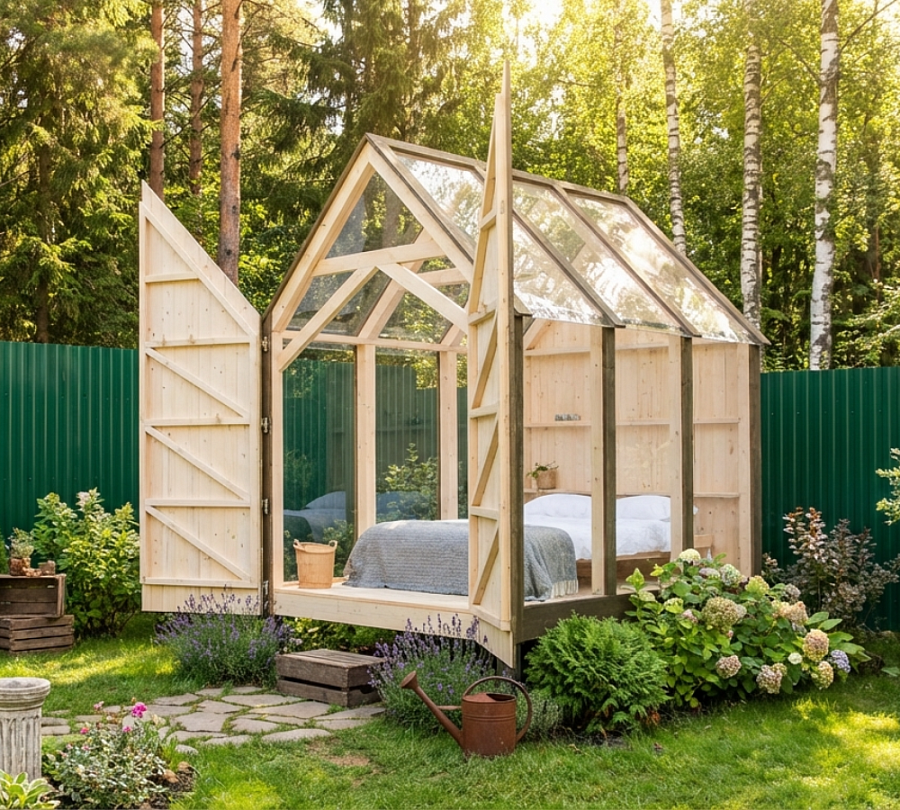 Беседка с кроватью Пробуждение