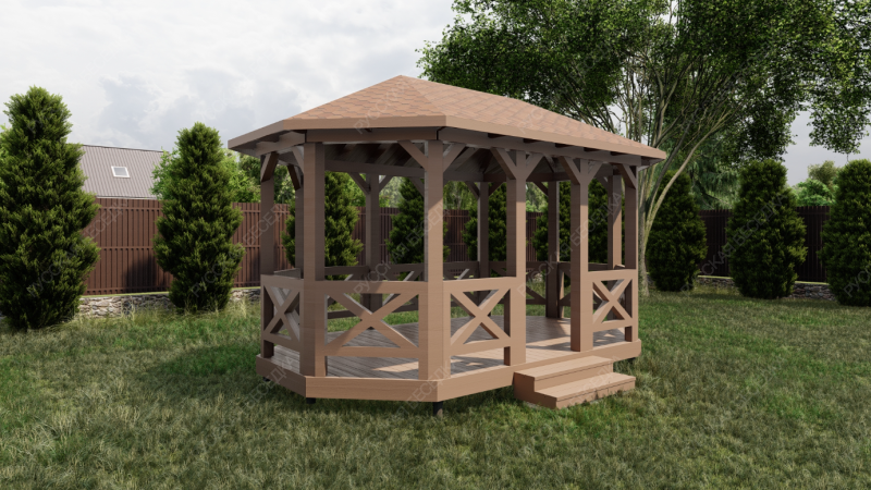 Овальная беседка ВЕЛЛА