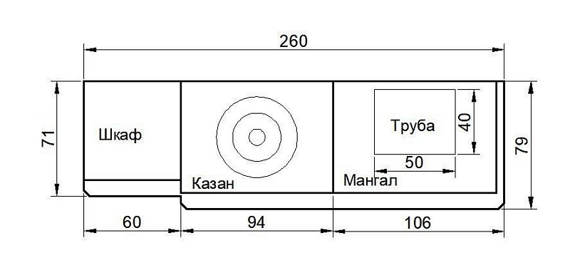 Мангал с казаном Патио