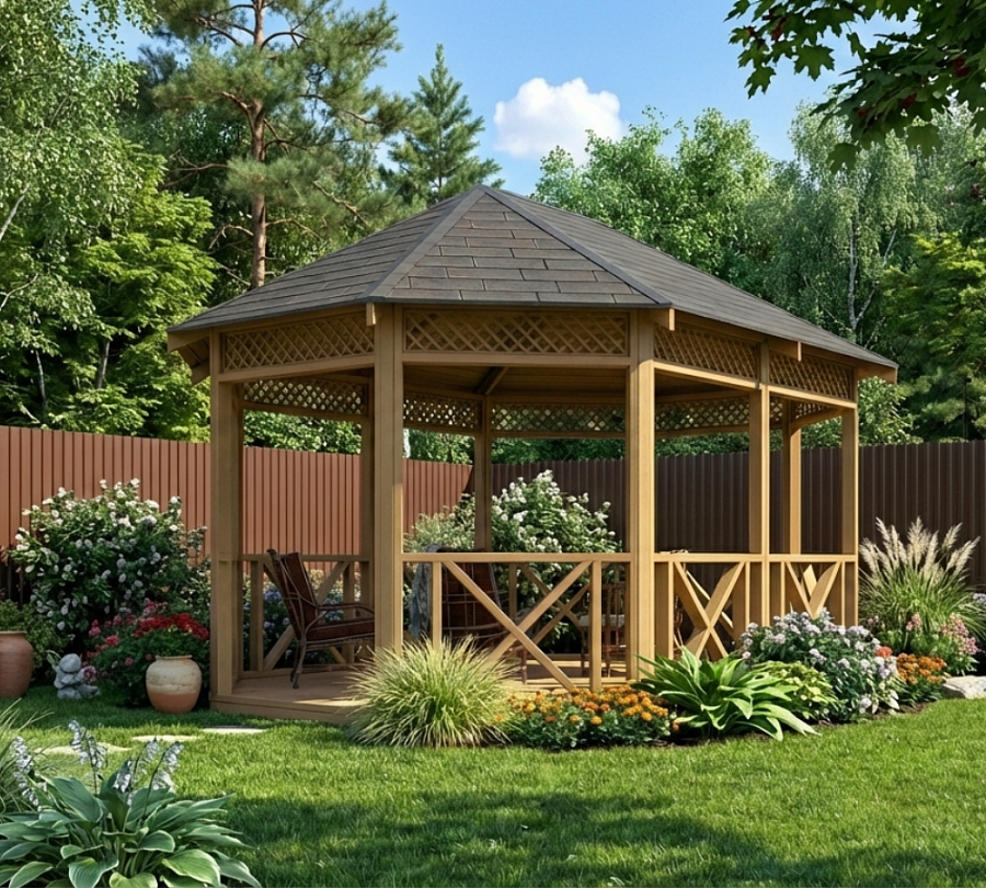 Овальная беседка Родник