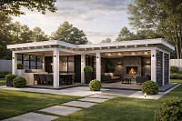 Угловая беседка Байкал