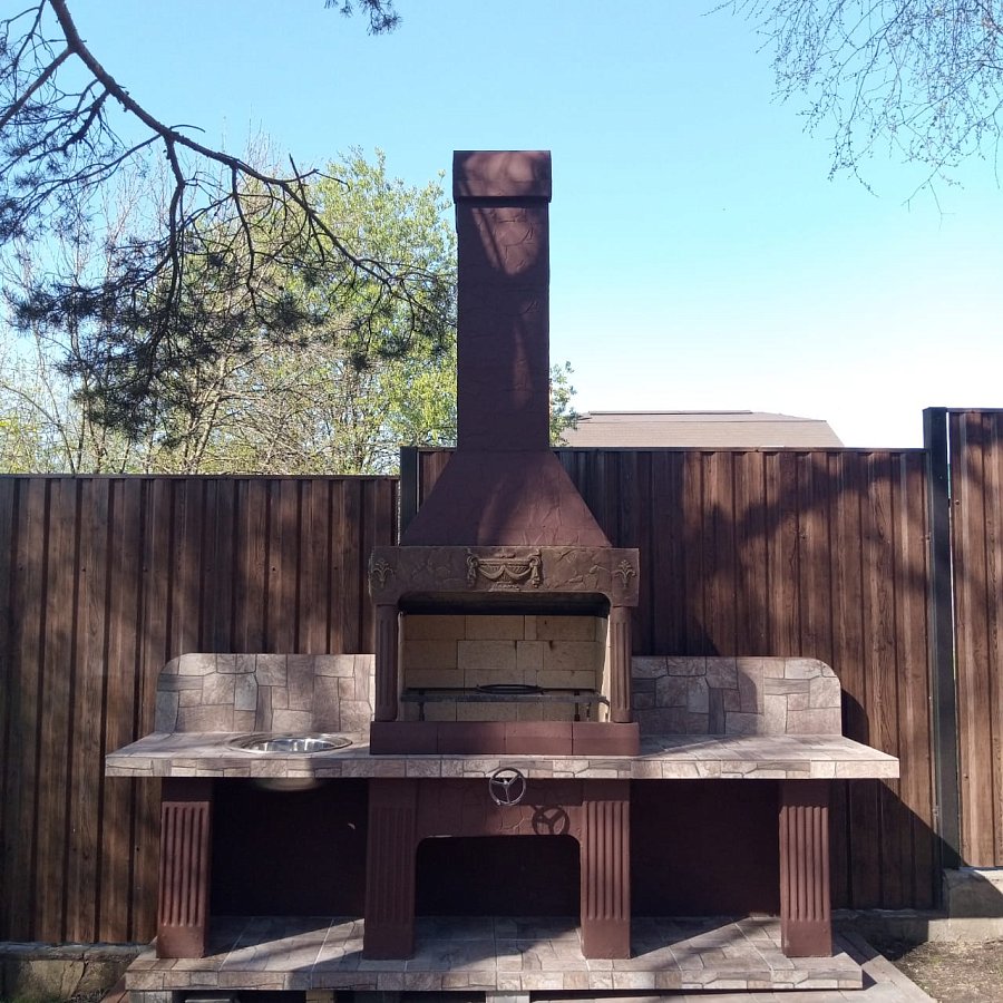 Печь № 16 — Печь барбекю с двумя рабочими столами (или мойкой)